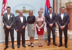 2 June 2020 The members of Parliamentary Friendship Group with Denmark and the Danish Ambassador to Serbia
